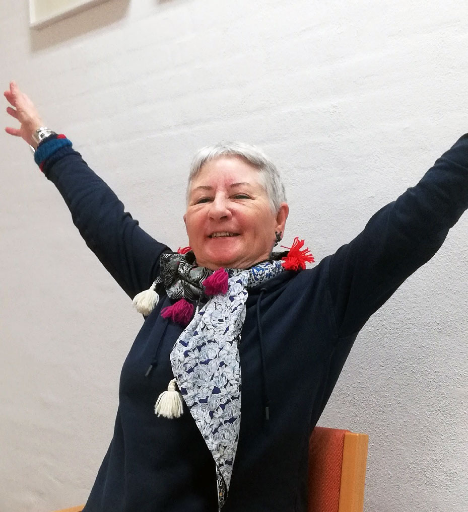 En glad Marie Falkenberg Mortensen
